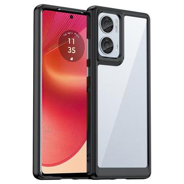 Motorola Edge 50 Fusion/G96 Anti-Shock Hybrid Cover - Sort