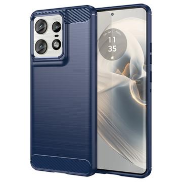 Motorola Edge 50 Pro Børstet TPU Cover - Karbonfiber