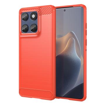 Motorola Edge 60/60 Fusion Børstet TPU Cover - Karbonfiber