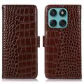 Motorola Edge 60 Fusion Crocodile Series Læderpung med RFID