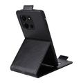 Motorola Edge 60 Fusion Vertikal Flip Taske med Kortholder - Sort