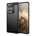 Motorola Edge 60 Pro/Edge (2025) Børstet TPU Cover - Karbonfiber