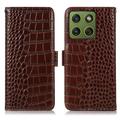Motorola Edge 70 Crocodile Series Læderpung med RFID