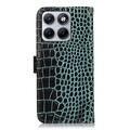 Motorola Edge 70 Fusion Crocodile Series Læderpung med RFID - Grøn