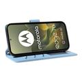 Motorola Edge 70 Luksus Vatteret Pung - blå