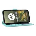 Motorola Edge 70 Luksus Vatteret Pung - Turkis