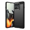 Motorola Edge 70 Max/Lenovo Legion Y70 (2026) Børstet TPU Cover - Karbonfiber