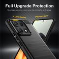Motorola Edge 70 Max/Lenovo Legion Y70 (2026) Børstet TPU Cover - Karbonfiber