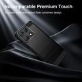 Motorola Edge 70 Max/Lenovo Legion Y70 (2026) Børstet TPU Cover - Karbonfiber