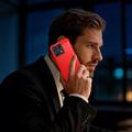 Motorola Edge 70 Max/Lenovo Legion Y70 (2026) Børstet TPU Cover - Karbonfiber - rød