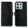 Motorola Edge 70 Max Crocodile Series Læderpung med RFID