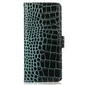 Motorola Edge 70 Max Crocodile Series Læderpung med RFID - Grøn