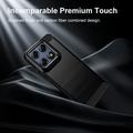 Motorola Edge 70 Pro Børstet TPU Cover - Karbonfiber - Sort