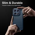 Motorola Edge 70 Pro Børstet TPU Cover - Karbonfiber - blå
