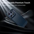 Motorola Edge 70 Pro Børstet TPU Cover - Karbonfiber - blå