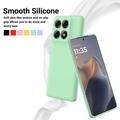 Motorola Edge 70 Pro Flydende silikone cover med håndrem - Grøn