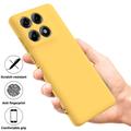 Motorola Edge 70 Pro Flydende silikone cover med håndrem - Gul