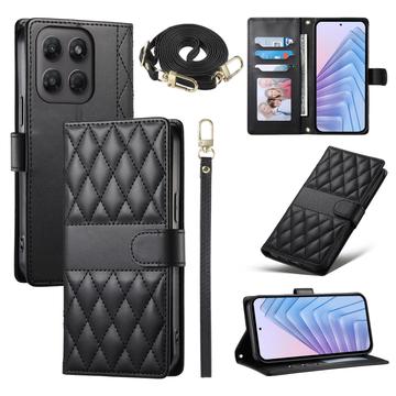 Motorola Edge 70 Pro Luksus Vatteret Pung - sort
