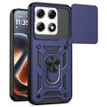 Motorola Edge 70 Pro Roterende Ring Hybrid Cover med Kameraskjold - Blå