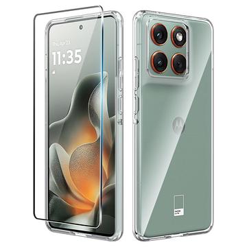 Motorola Edge 70 Saii 2-i-1 TPU Cover & Skærmbeskyttelse Hærdet Glas