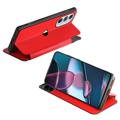 Motorola Edge X30 Front Smart View Flip Cover - Rød