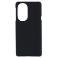 Motorola Edge X30 Gummibelagt Plastik Cover - Sort