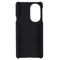 Motorola Edge X30 Gummibelagt Plastik Cover - Sort