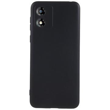 Motorola Moto E13 Anti-Fingeraftryk Mat TPU Cover - Sort