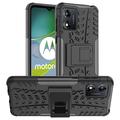 Motorola Moto E13 Anti-Slip Hybrid Cover med Stativ - Sort