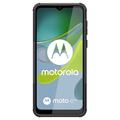 Motorola Moto E13 Anti-Slip Hybrid Cover med Stativ - Sort