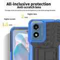 Motorola Moto G Play (2024) Anti-Slip Hybrid Cover med Stativ - Sort