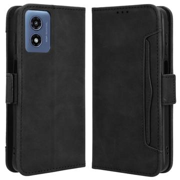 Motorola Moto G Play (2024) Pung Cover med Kortholder - Sort