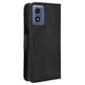 Motorola Moto G Play (2024) Pung Cover med Kortholder - Sort
