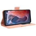 Motorola Moto G Play (2024) Pung Cover med Kortholder - Pink