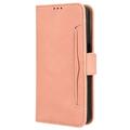 Motorola Moto G Play (2024) Pung Cover med Kortholder - Pink