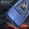 Motorola Moto G Stylus 5G (2024) Roterende Ring Hybrid Cover med Kameraskjold - Blå