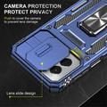 Motorola Moto G Stylus 5G (2024) Roterende Ring Hybrid Cover med Kameraskjold - Blå