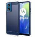 Motorola Moto G04/G24 Børstet TPU Cover - Karbonfiber