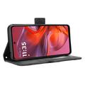 Motorola Moto G05/E15 Pung Cover med Kortholder - Sort