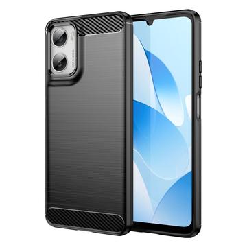 Motorola Moto G06/G06 Power Børstet TPU Cover - Karbonfiber