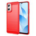 Motorola Moto G06/G06 Power Børstet TPU Cover - Karbonfiber