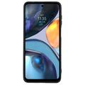 Motorola Moto G22 Anti-Fingeraftryk Mat TPU Cover - Sort