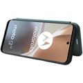 Motorola Moto G32 Flip Cover - Karbonfiber