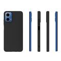 Motorola Moto G34 Anti-Fingeraftryk Mat TPU Cover - Sort