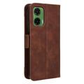 Motorola Moto G35 Kortholder Pung Etui - Brun