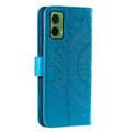 Motorola Moto G35 Mandala Serie Pung Etui - Blå