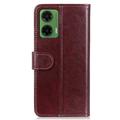 Motorola Moto G35 Pung med Magnetisk Lukning - brun