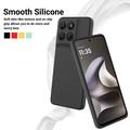 Motorola Moto G37/G37 Power/G47 Flydende silikone cover med håndrem - Sort