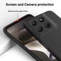 Motorola Moto G37/G37 Power/G47 Flydende silikone cover med håndrem - Sort