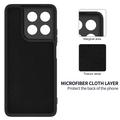 Motorola Moto G37/G37 Power/G47 Flydende silikone cover med håndrem - Sort